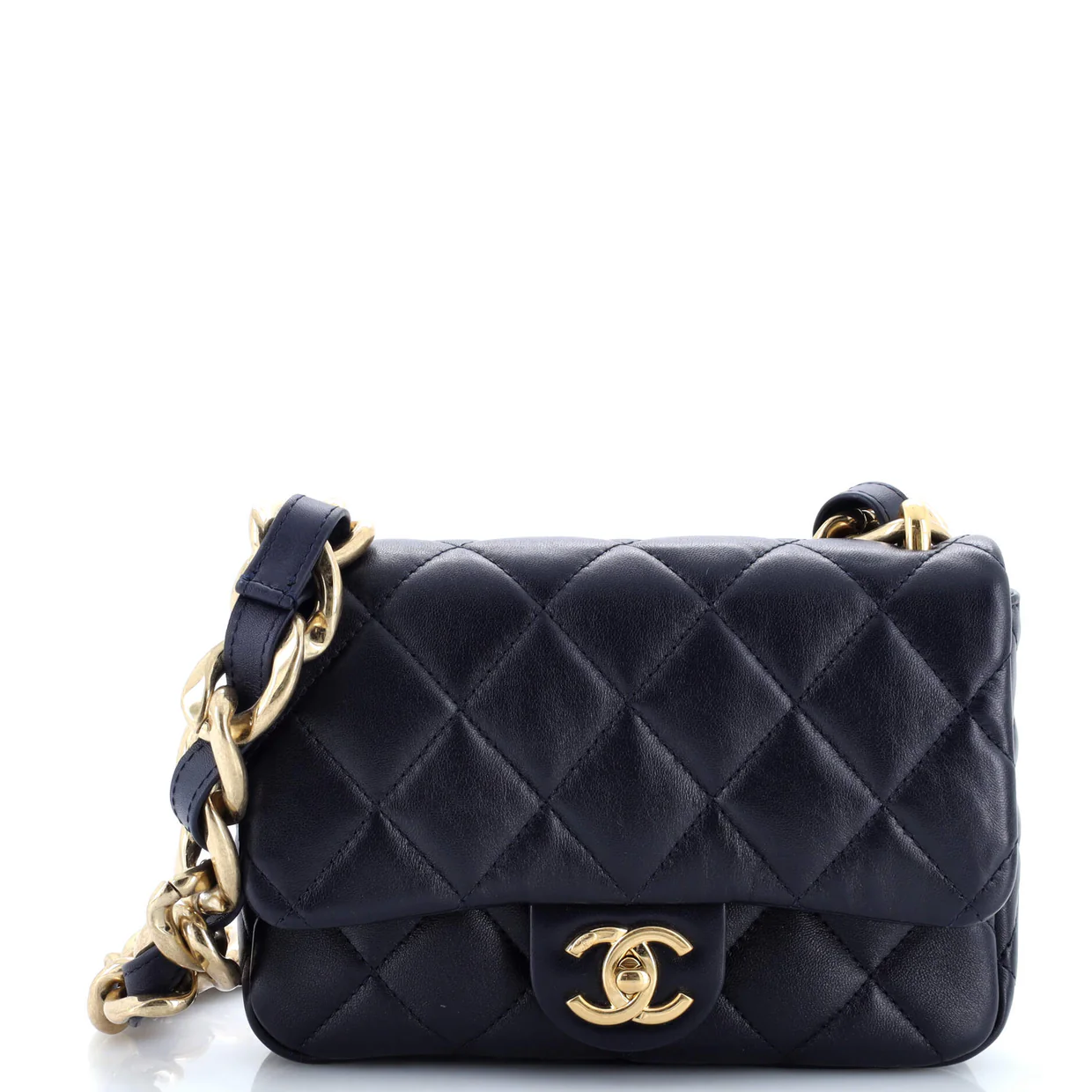 Funky Town Flap Bag Quilted Lambskin Small - Deep Luxury