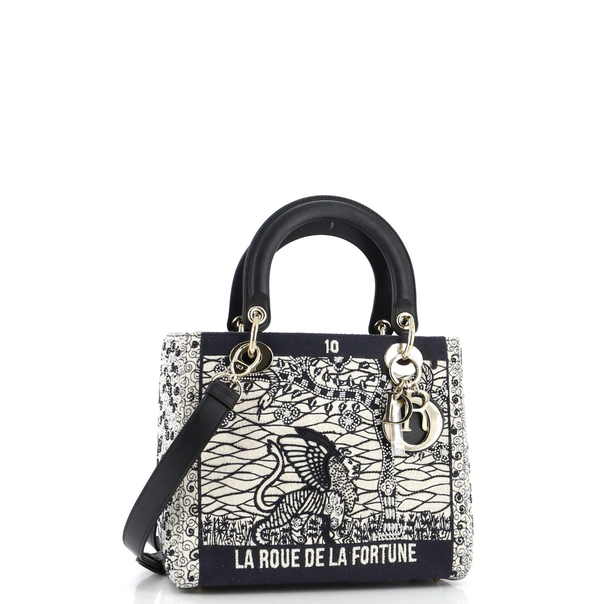 Tarot Lady Dior Bag Embellished Canvas Medium - Deep Luxury