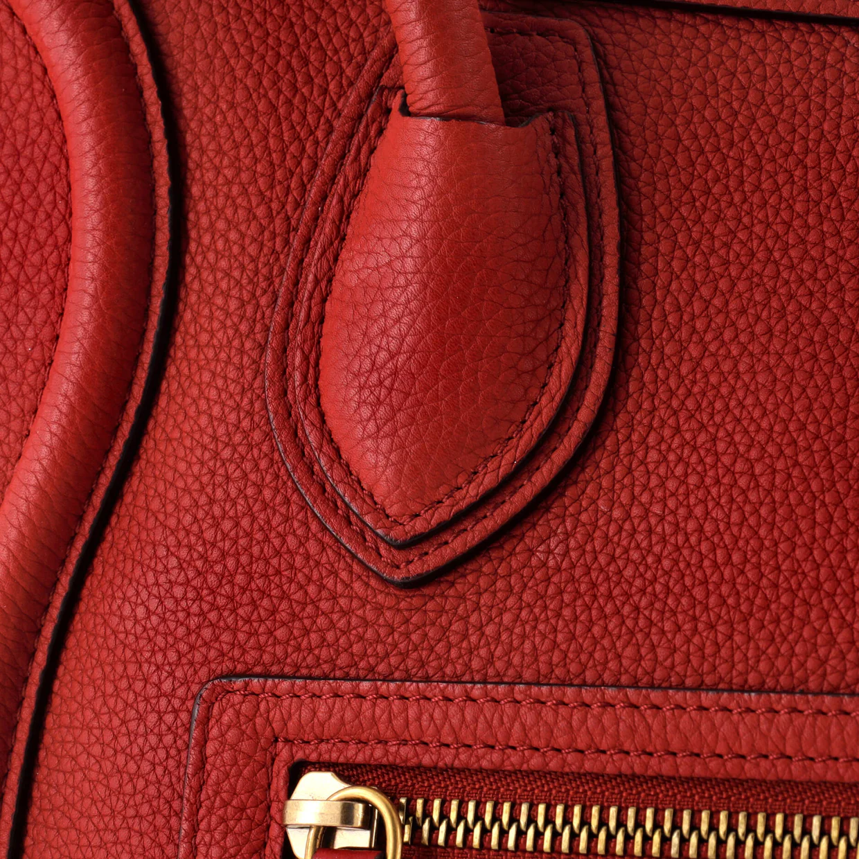 Luggage Bag Grainy Leather Micro - Deep Luxury