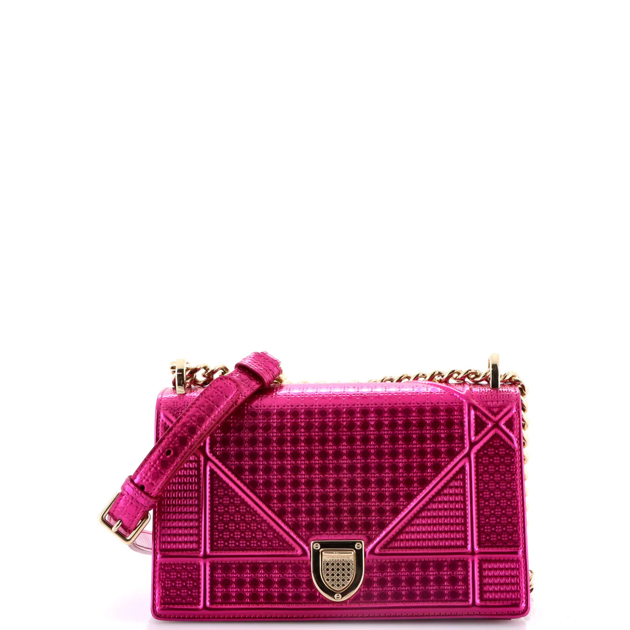 Diorama Flap Bag Cannage Embossed Calfskin Small - Deep Luxury