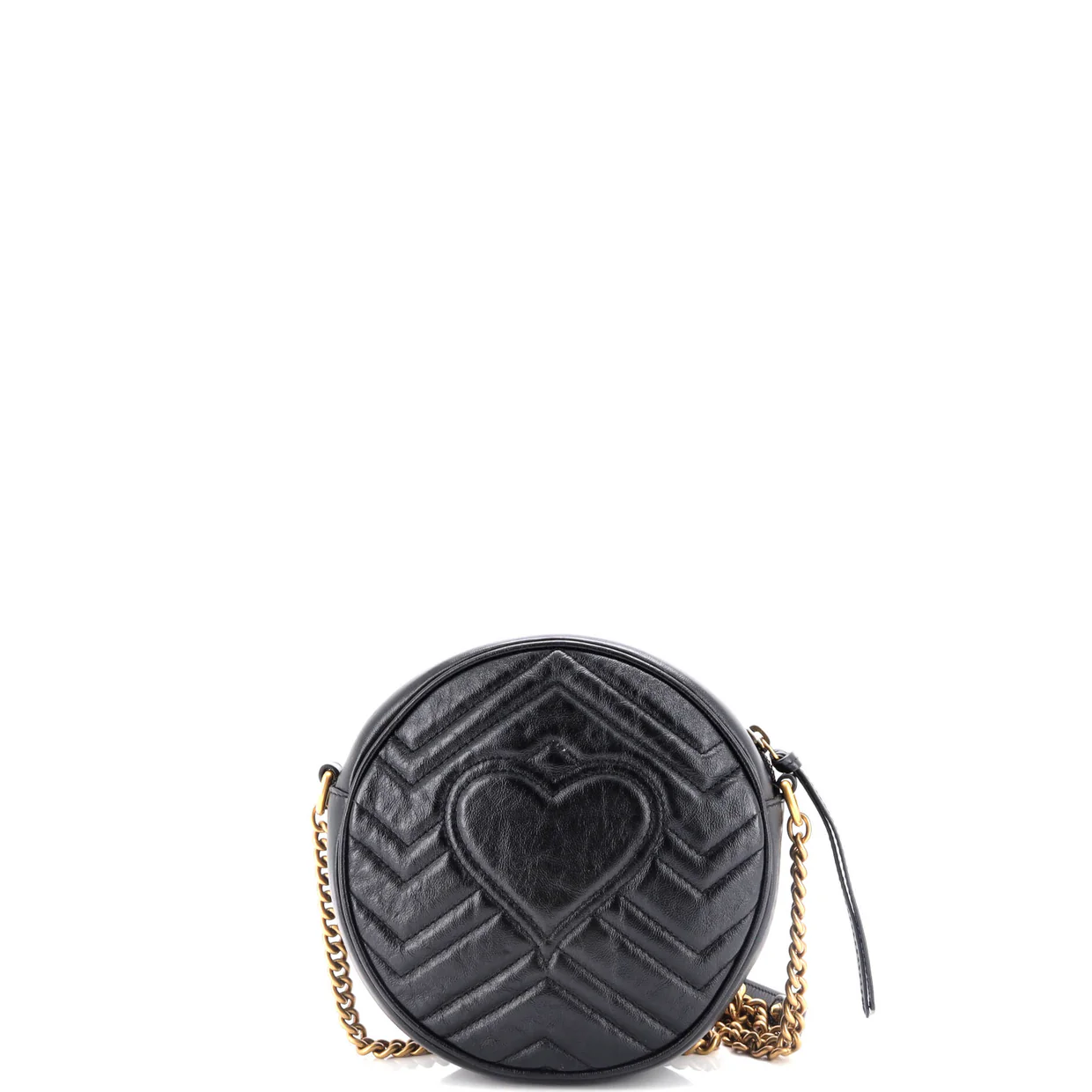 GG Marmont Round Shoulder Bag Matelasse Leather Mini - Deep Luxury
