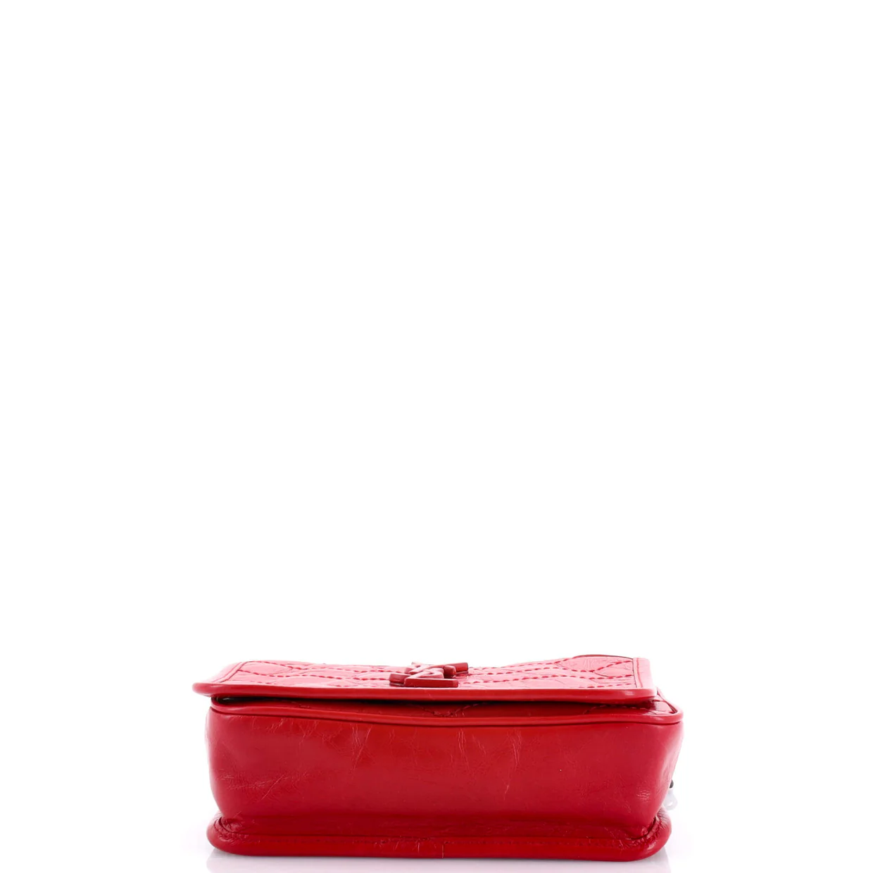 Niki Chain Wallet Matelasse Chevron Leather - Deep Luxury