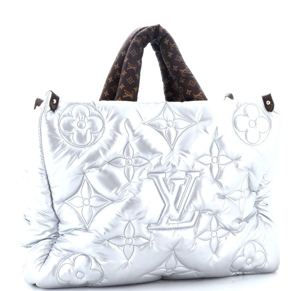 Pillow OnTheGo Tote Monogram Quilted Econyl Nylon GM - Deep Luxury