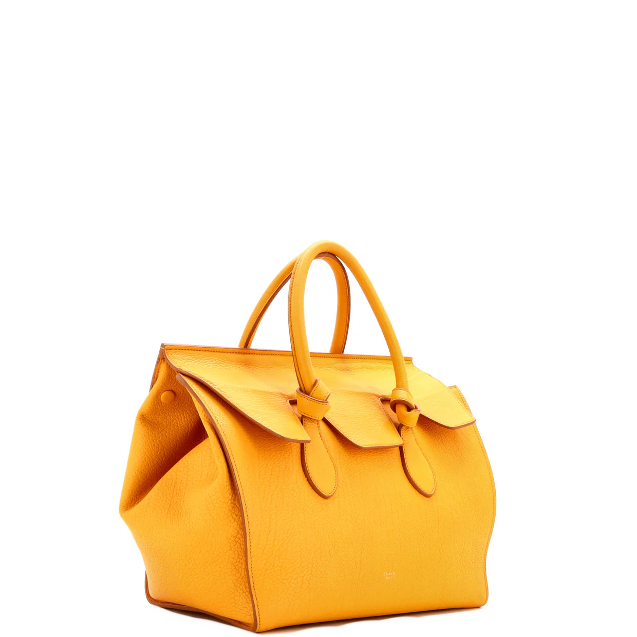 Tie Knot Tote Grainy Leather Medium - Deep Luxury