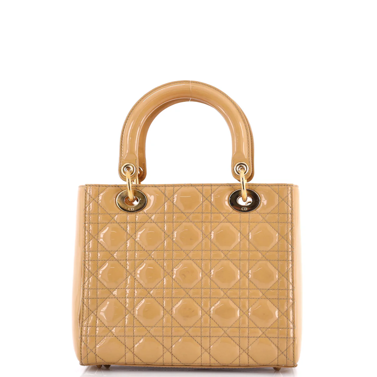 Lady Dior Bag Cannage Quilt Patent Medium - Deep Luxury