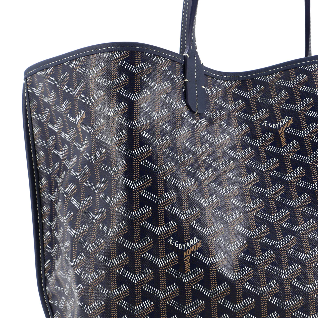 Anjou Reversible Tote Coated Canvas PM - Deep Luxury