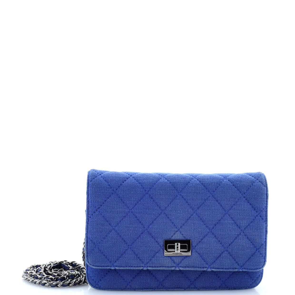 Reissue 2.55 Wallet on Chain Quilted Jersey - Deep Luxury