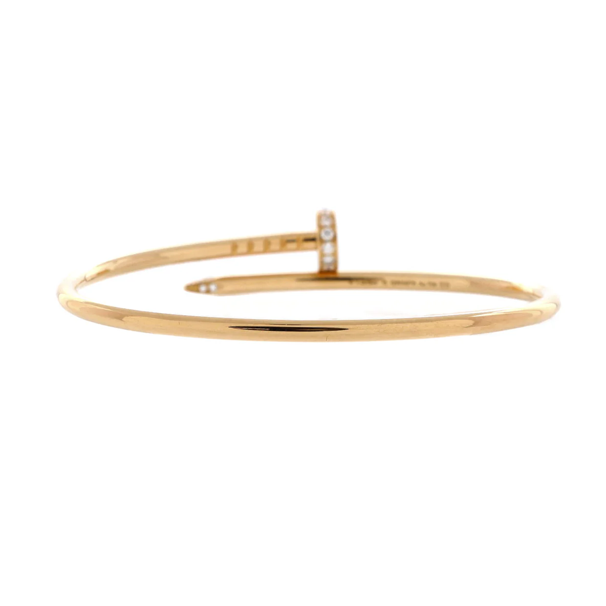 Juste un Clou Bracelet 18K Yellow Gold with Diamonds Small - Deep Luxury