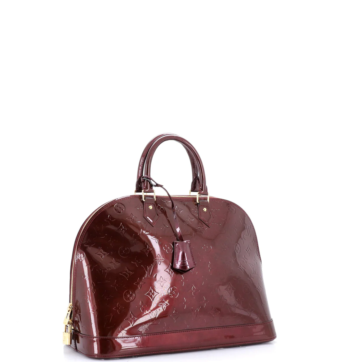Alma Handbag Monogram Vernis GM - Deep Luxury