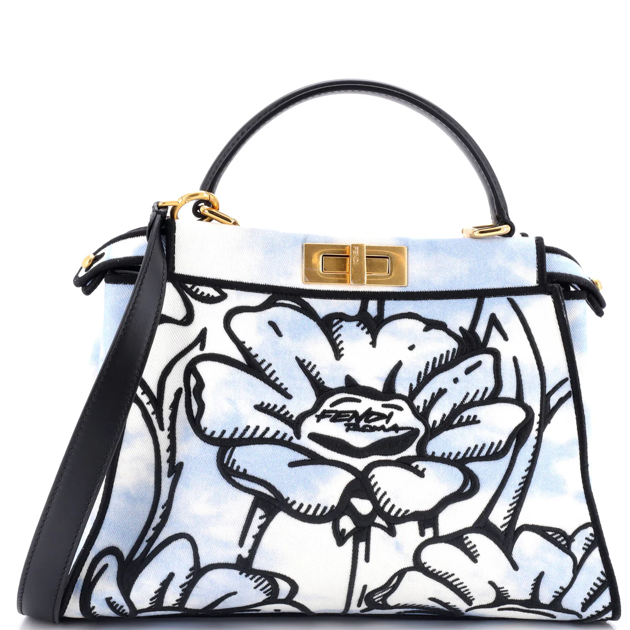 Peekaboo Iconic Bag Joshua Vides Printed Canvas Regular - Deep Luxury