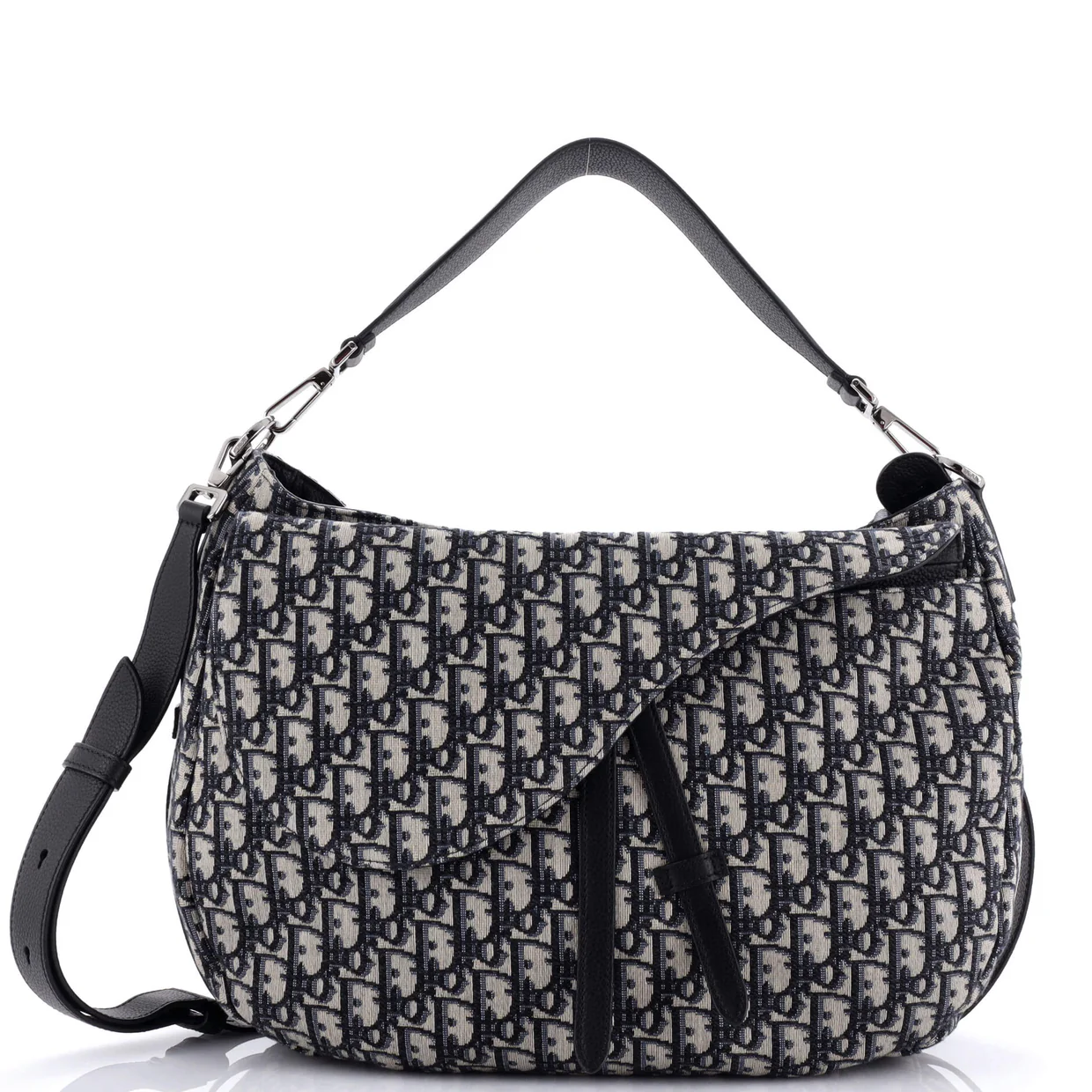 Saddle Soft Bag Oblique Canvas - Deep Luxury