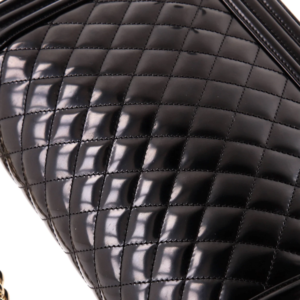 Boy Flap Bag Quilted Iridescent Glazed Calfskin New Medium - Deep Luxury