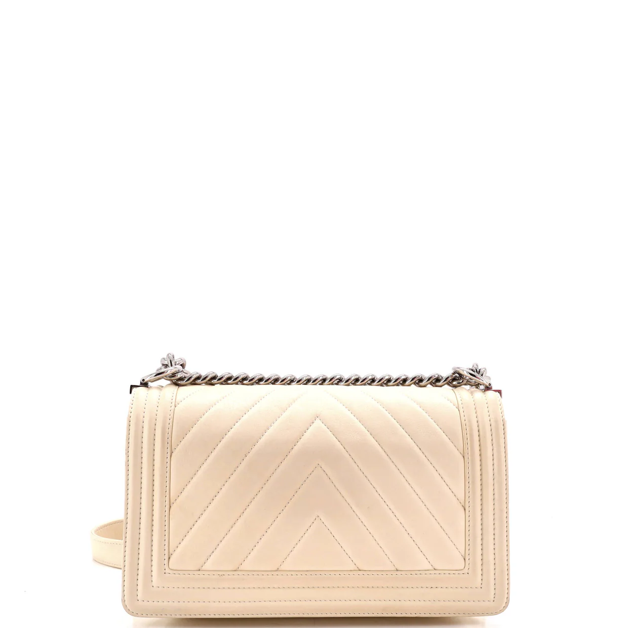 Boy Flap Bag Chevron Calfskin Old Medium - Deep Luxury