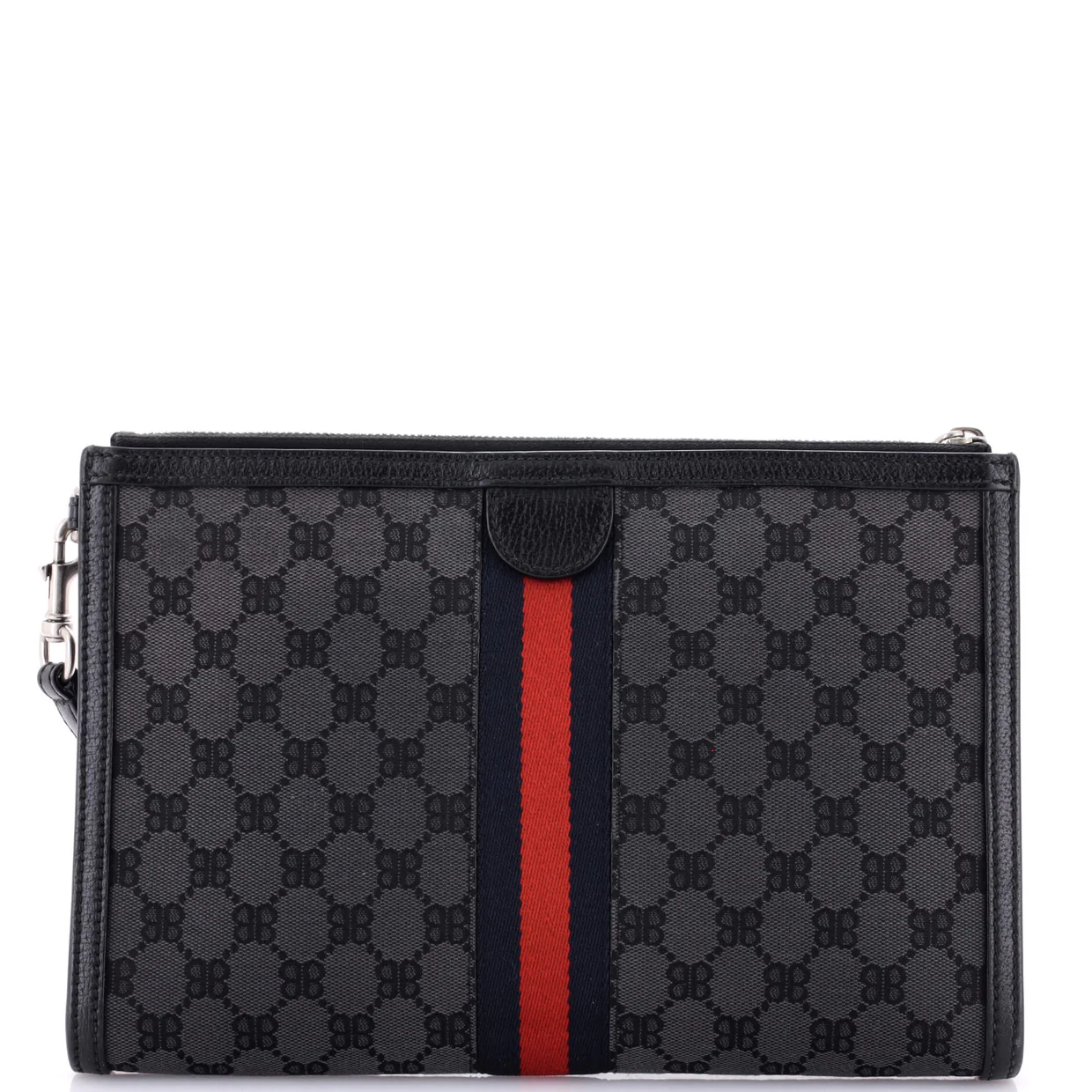 x Gucci The Hacker Project Web Wristlet Clutch BB Canvas - Deep Luxury