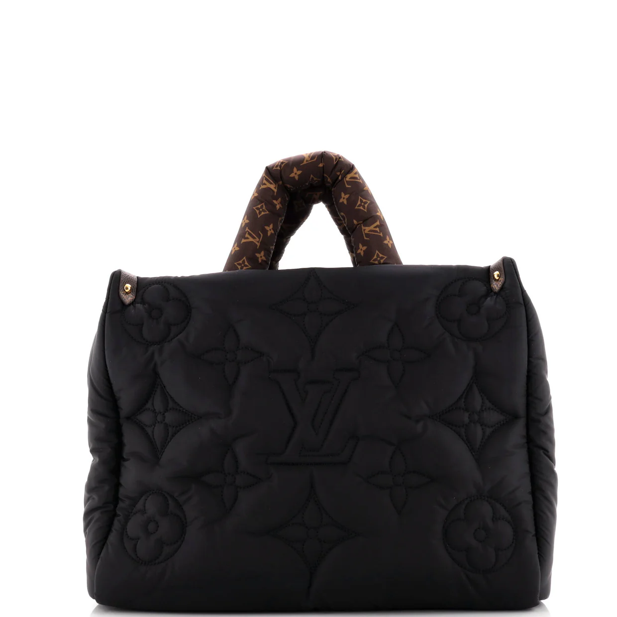 Pillow OnTheGo Tote Monogram Quilted Econyl Nylon MM - Deep Luxury