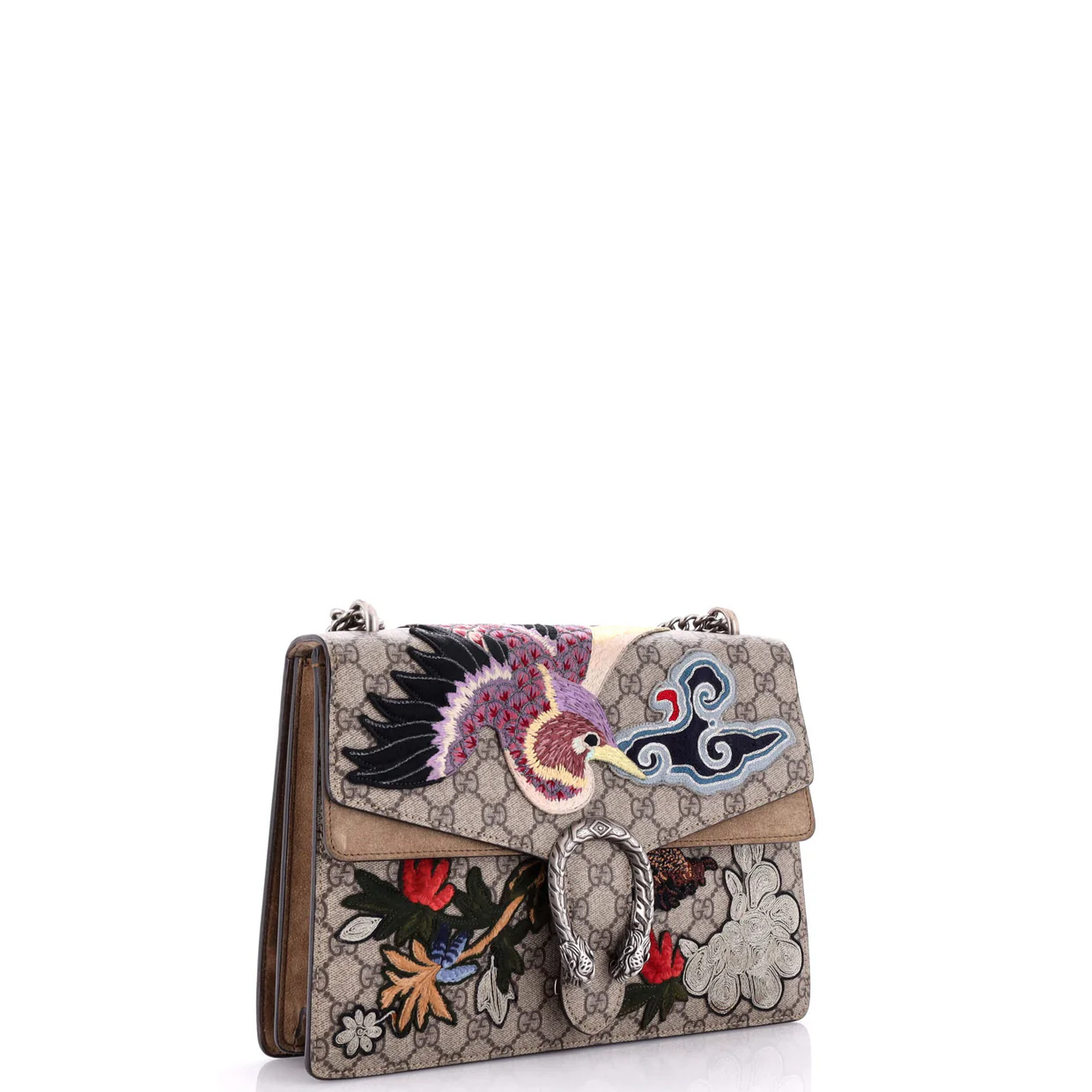 Dionysus Bag Embroidered GG Coated Canvas Medium - Deep Luxury
