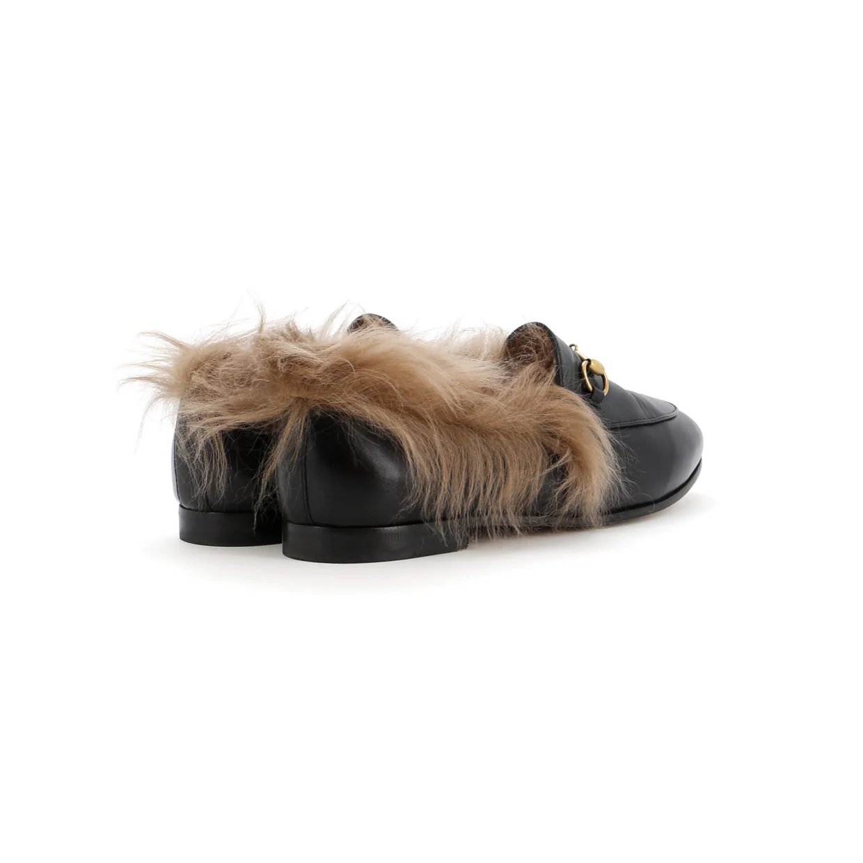 Women's Jordaan Loafers Leather with Fur - Deep Luxury