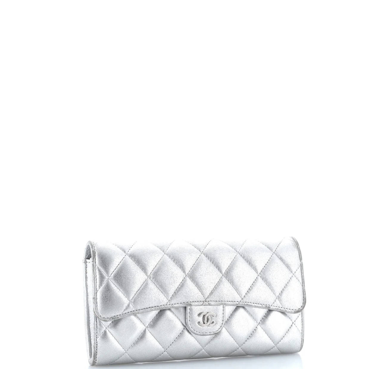 L-Flap Wallet Quilted Lambskin Long - Deep Luxury