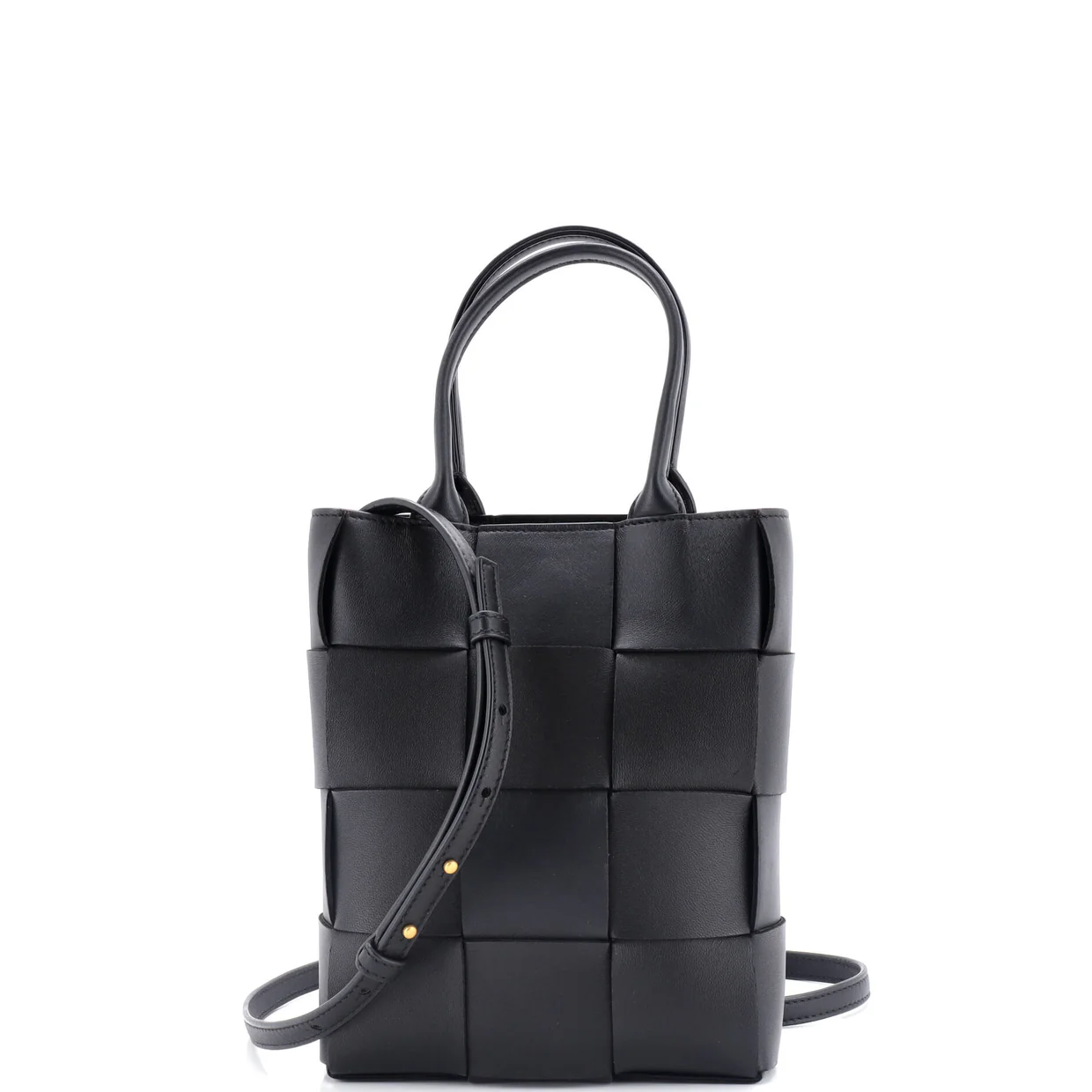 Cassette Convertible Tote Maxi Intrecciato Leather Mini - Deep Luxury