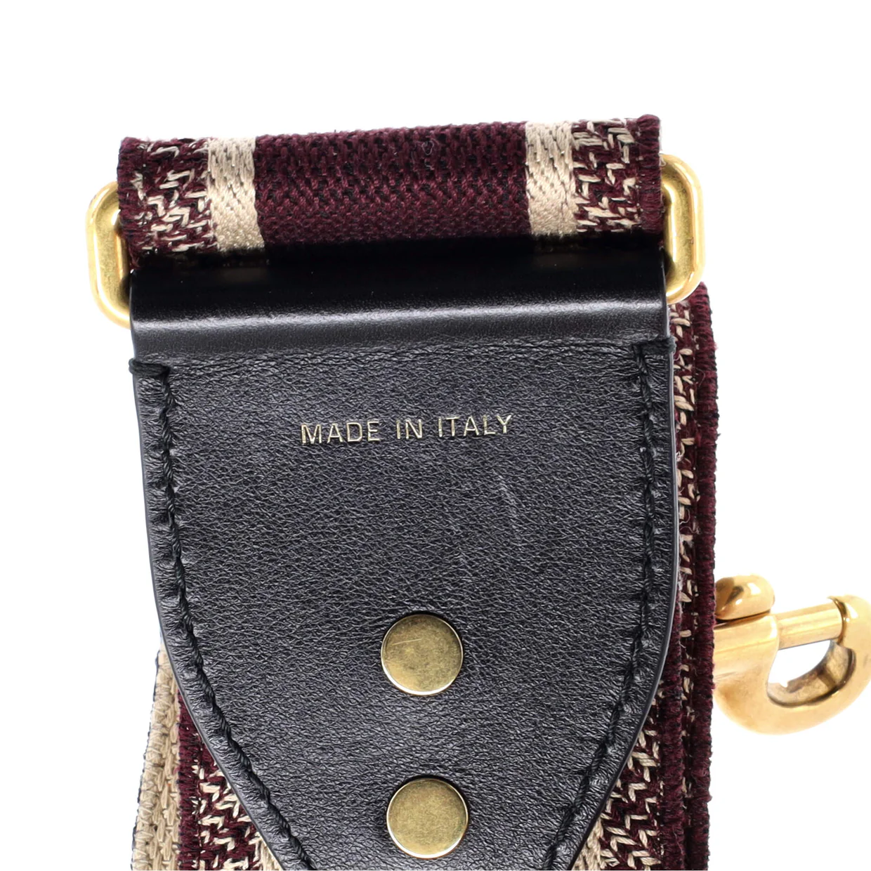Logo Shoulder Strap Embroidered Canvas - Deep Luxury