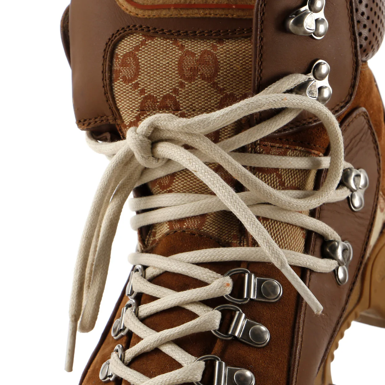 Flashtrek Hiking Boots GG Canvas and Suede - Deep Luxury