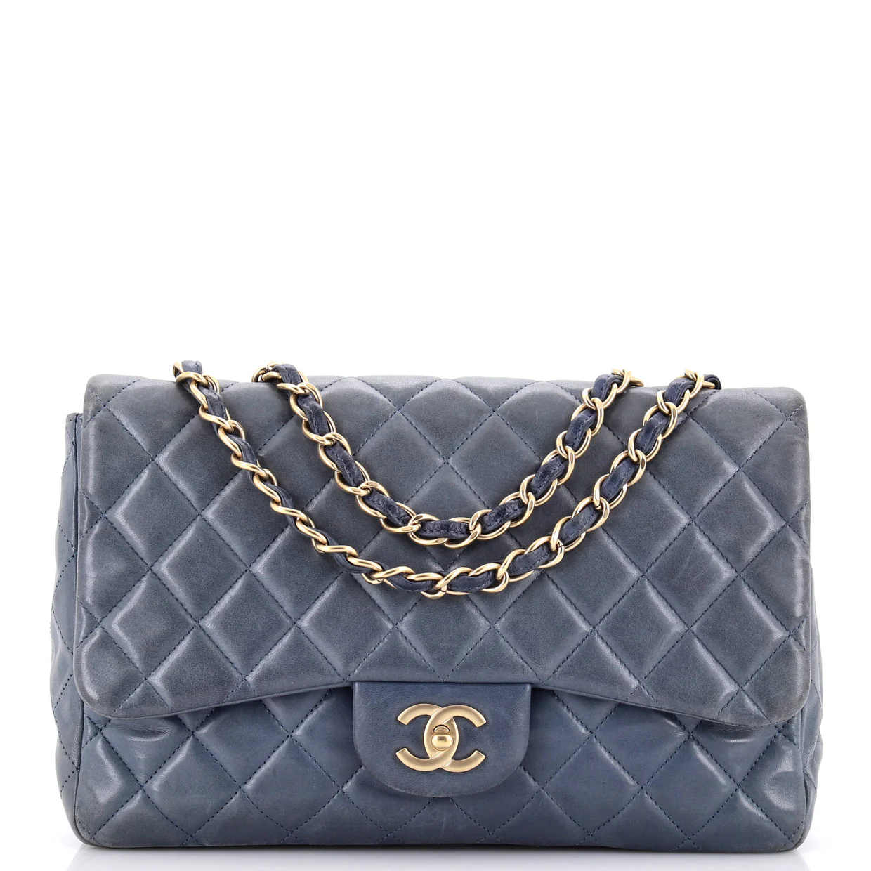 Classic Single Flap Bag Quilted Lambskin Jumbo - Deep Luxury