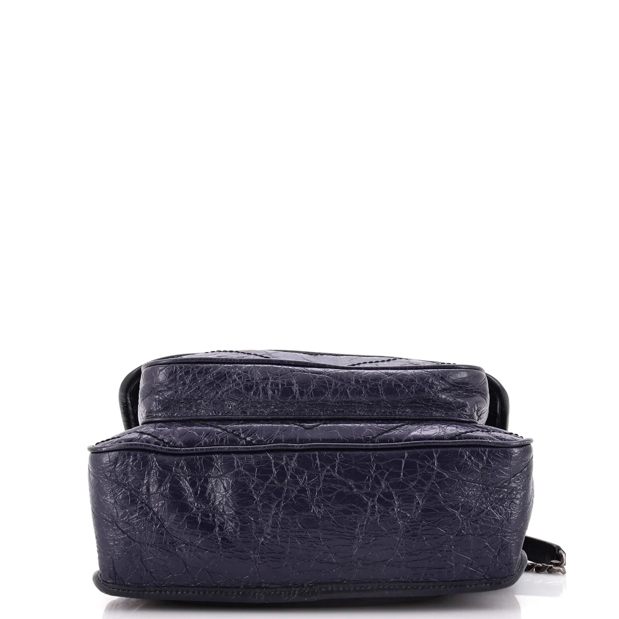 Niki Chain Flap Bag Matelasse Chevron Leather Medium - Deep Luxury