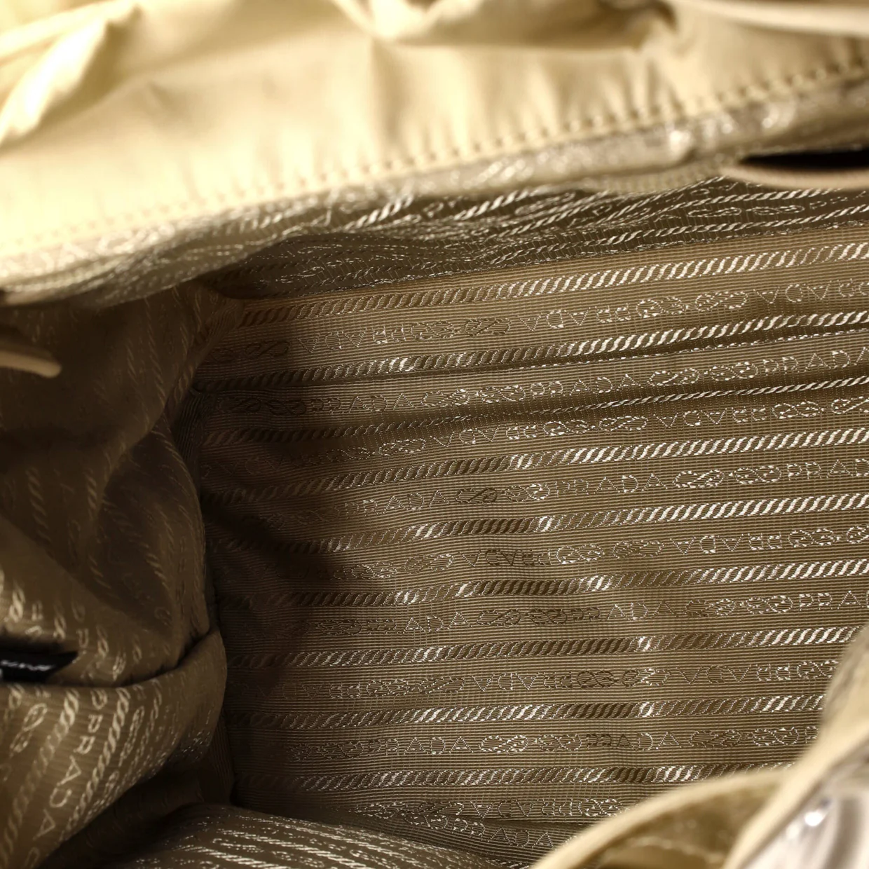 Double Front Pocket Backpack Re-Nylon with Leather Medium - Deep Luxury