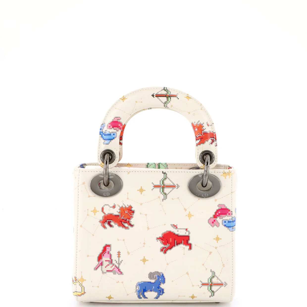 Lady Dior Bag Limited Edition Pixel Zodiac Printed Calfskin Mini - Deep Luxury