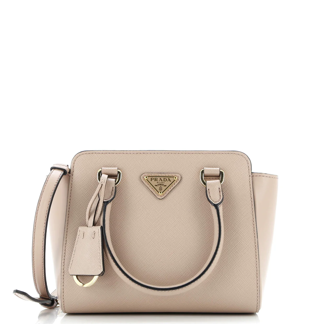 Convertible Tote Saffiano with Soft Calf Mini - Deep Luxury