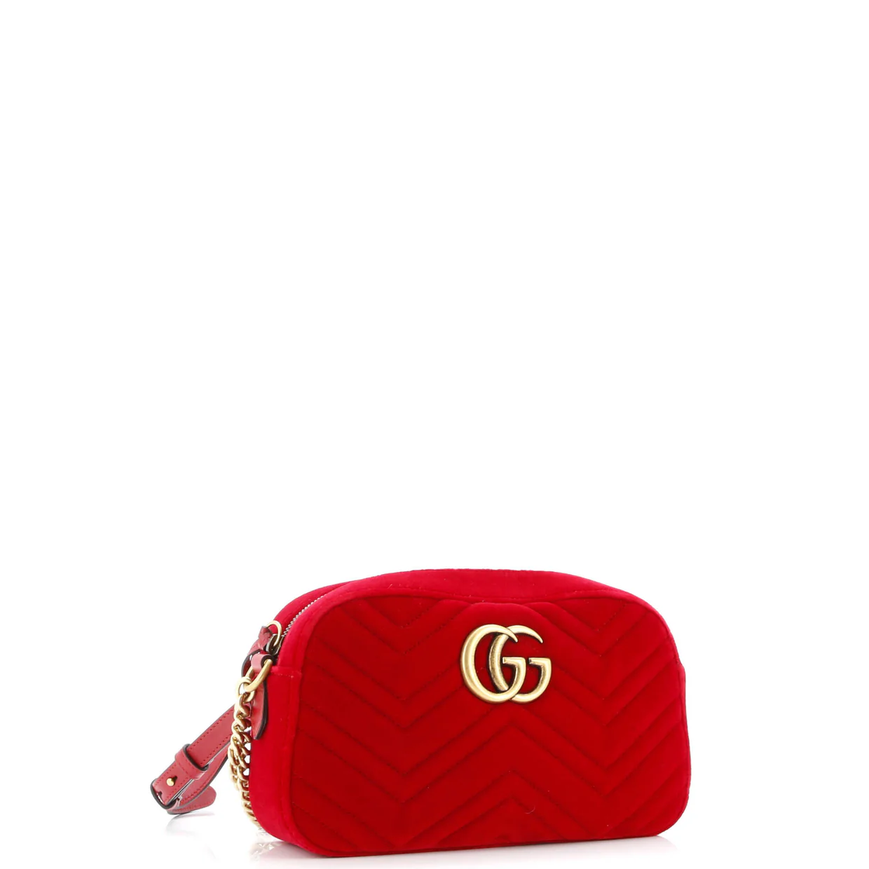 GG Marmont Shoulder Bag Matelasse Velvet Small - Deep Luxury