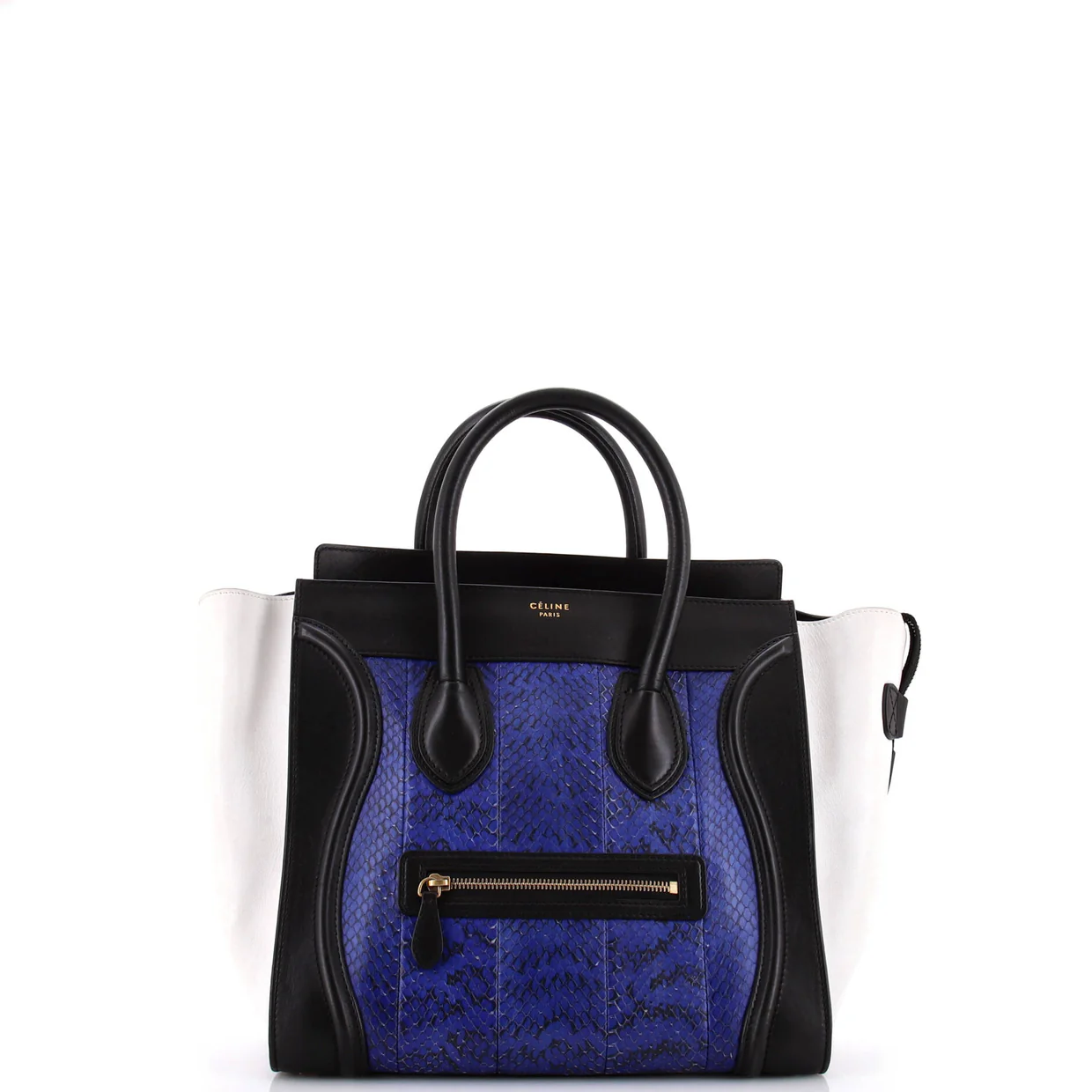 Luggage Bag Python and Leather Mini - Deep Luxury