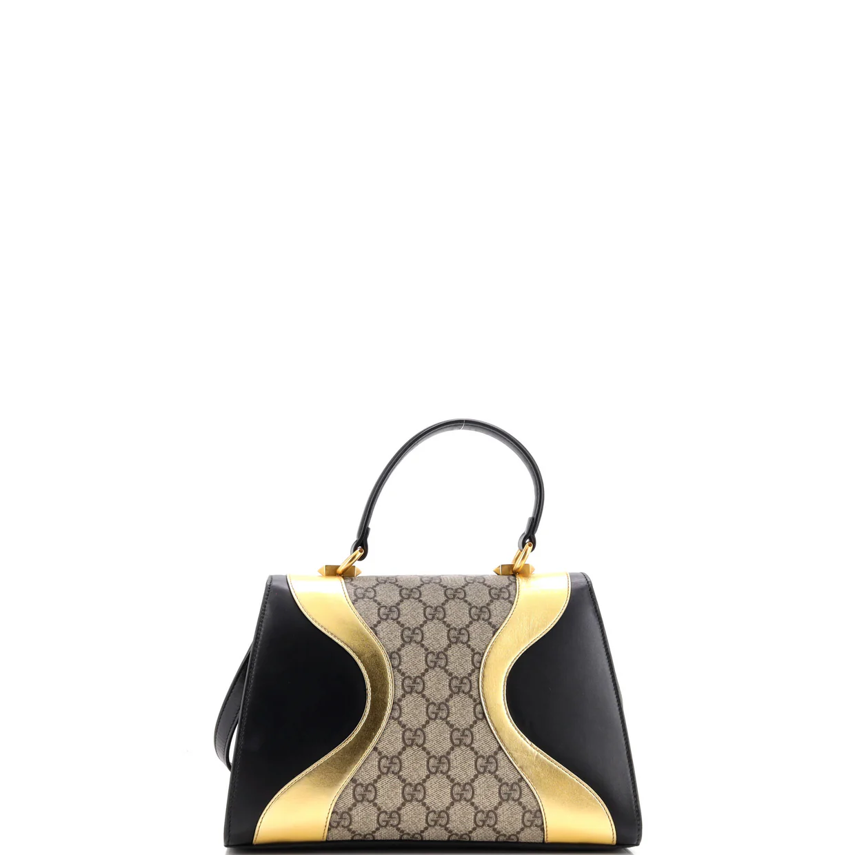 Osiride Top Handle Bag GG Coated Canvas and Leather Small - Deep Luxury