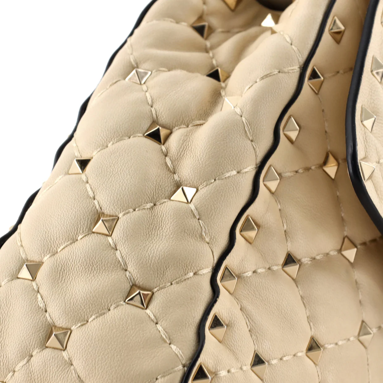 Rockstud Spike Flap Bag Quilted Leather Medium - Deep Luxury