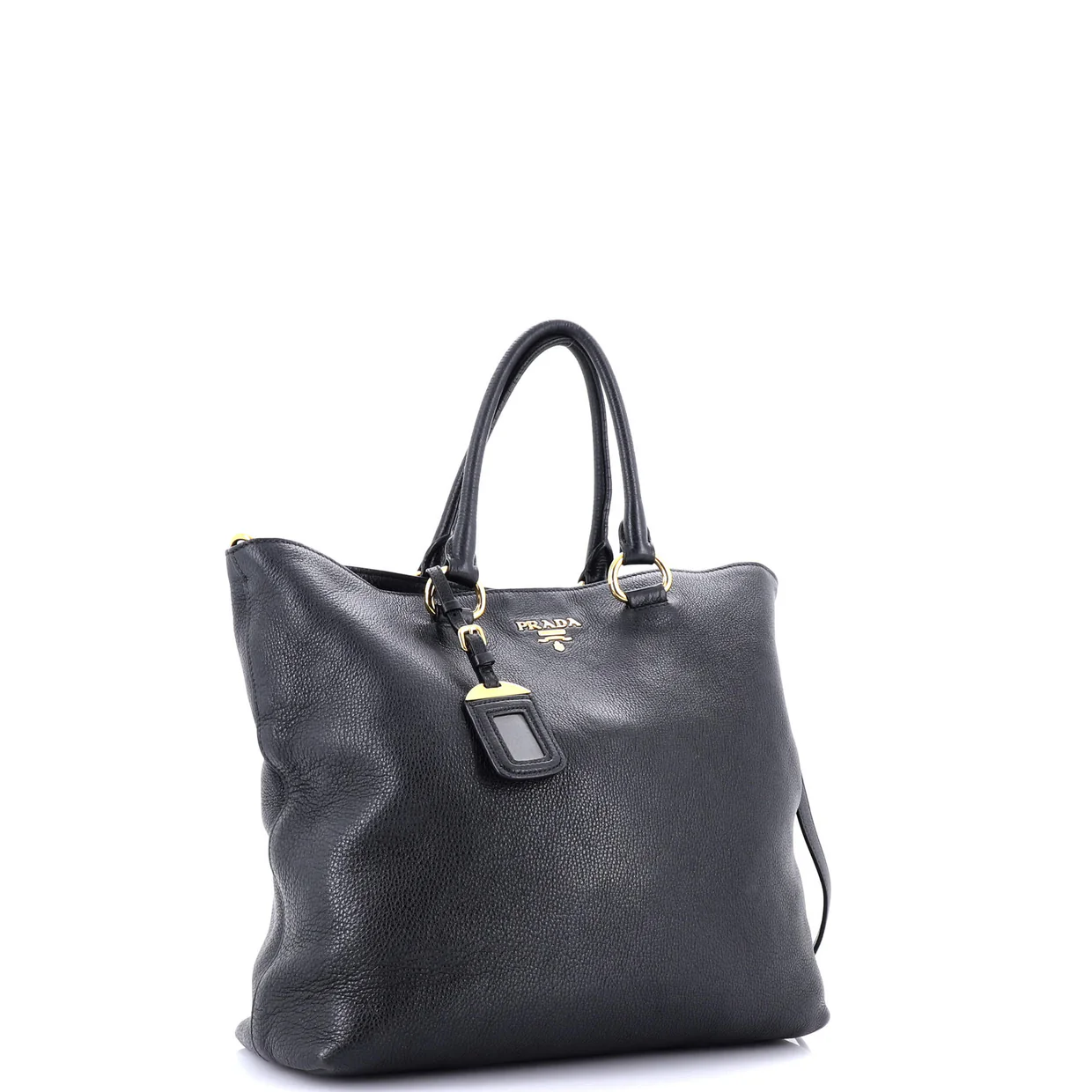 Convertible Shopper Tote Vitello Daino Large - Deep Luxury