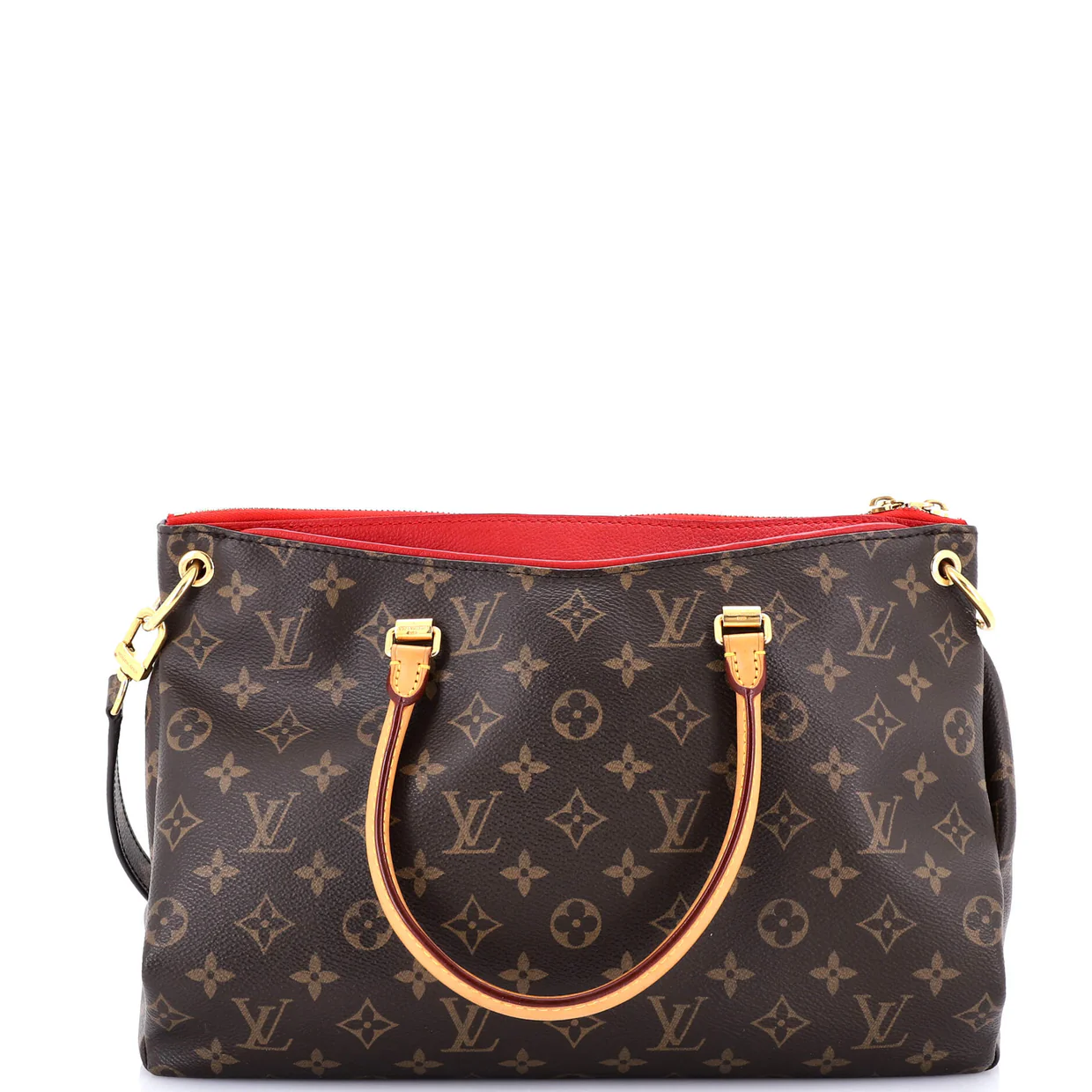 Pallas Tote Monogram Canvas with Leather - Deep Luxury