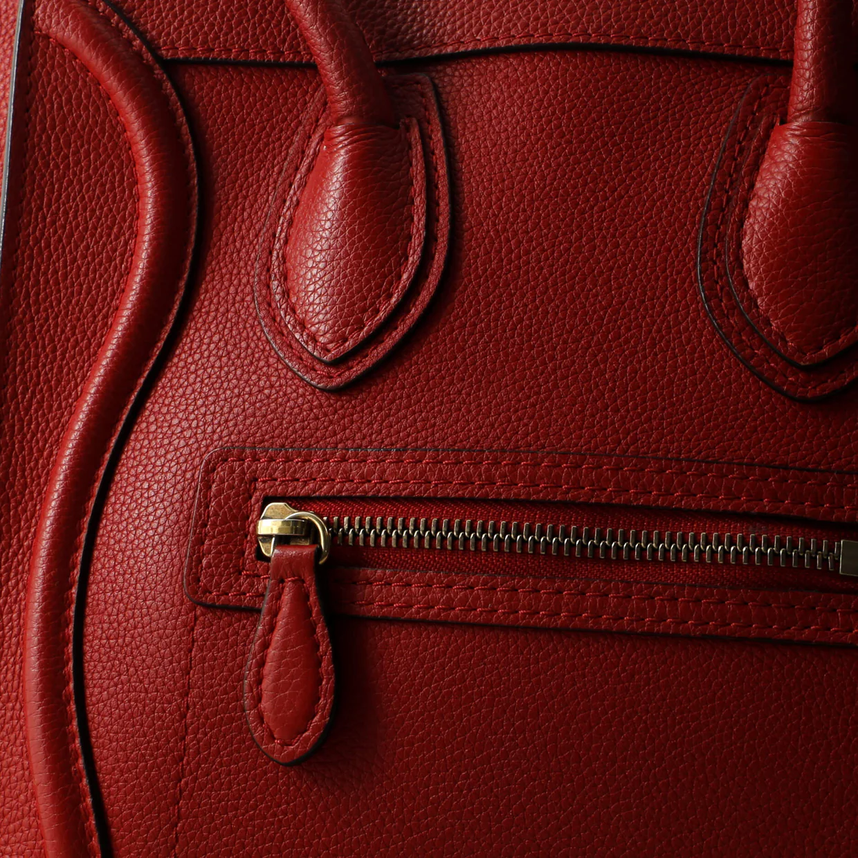 Luggage Bag Grainy Leather Micro - Deep Luxury