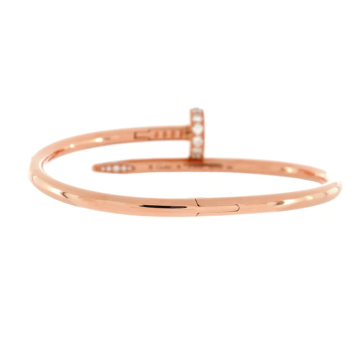 Juste un Clou Bracelet 18K Rose Gold with Diamonds Classic - Deep Luxury