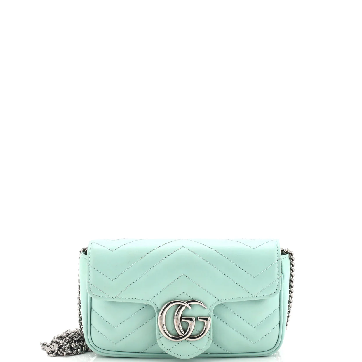 GG Marmont Monochrome Flap Bag Matelasse Leather Super Mini - Deep Luxury