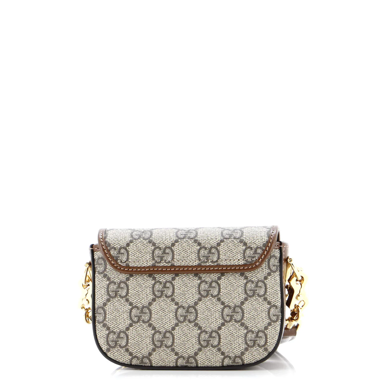 Horsebit 1955 Flap Wallet with Strap GG Coated Canvas - Deep Luxury