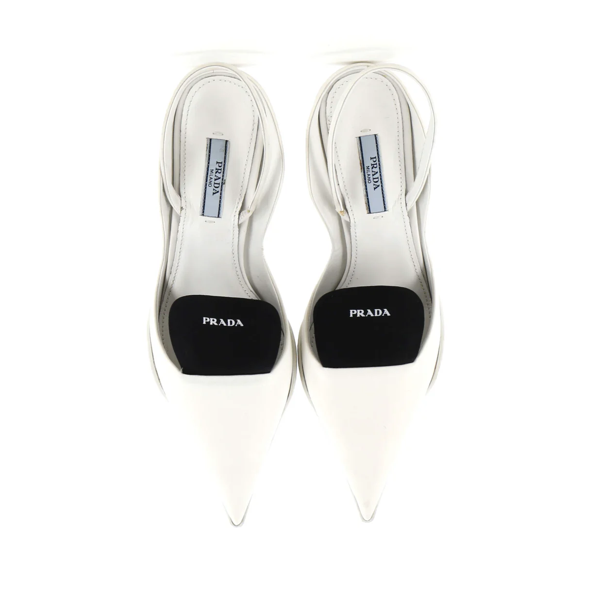 Women's Triangle Logo Slingback Pumps Nylon - Deep Luxury