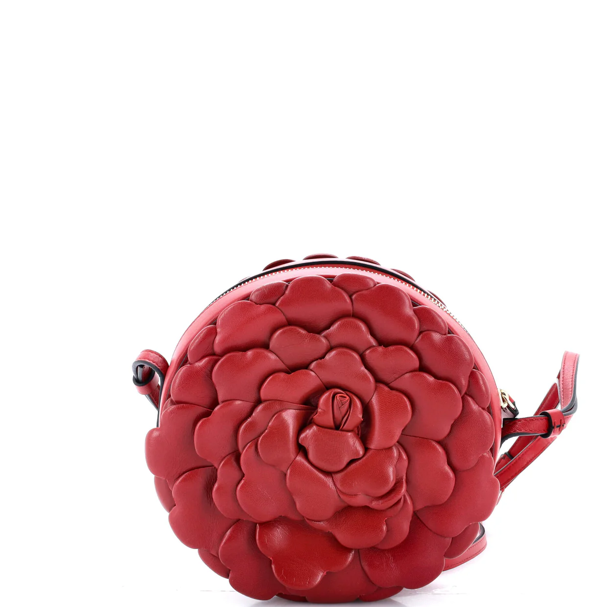 Atelier 03 Rose Edition Round Crossbody Bag Leather - Deep Luxury