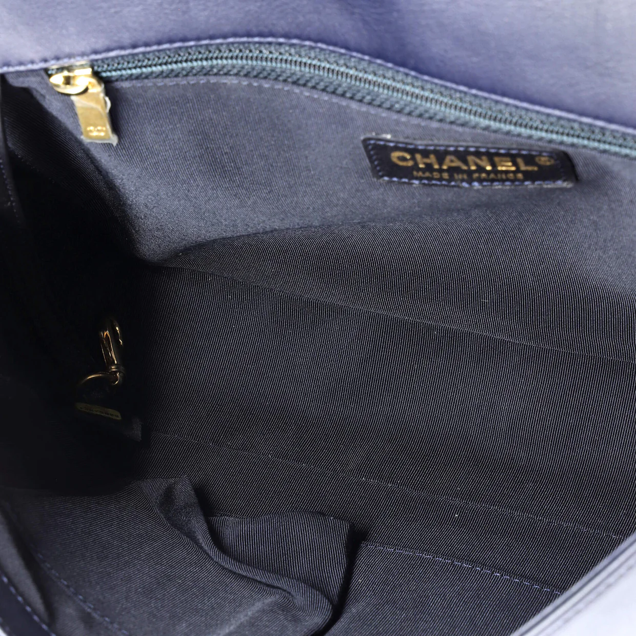 Boy Flap Bag Braided Sheepskin Large - Deep Luxury