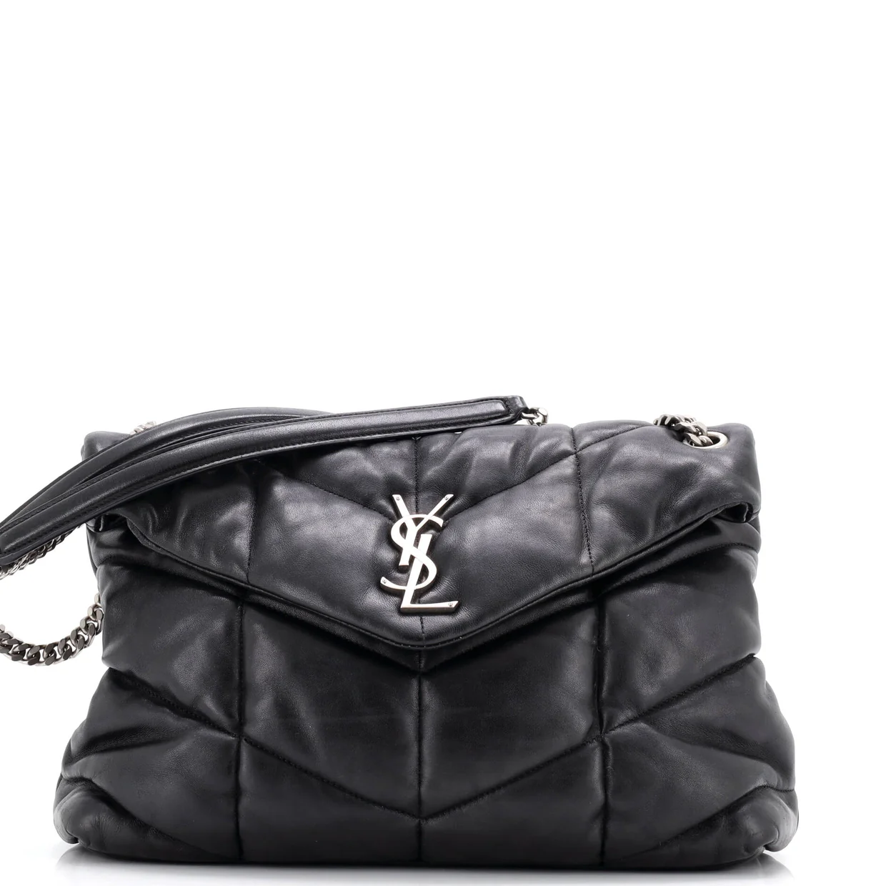 Loulou Puffer Shoulder Bag Quilted Leather Medium - Deep Luxury