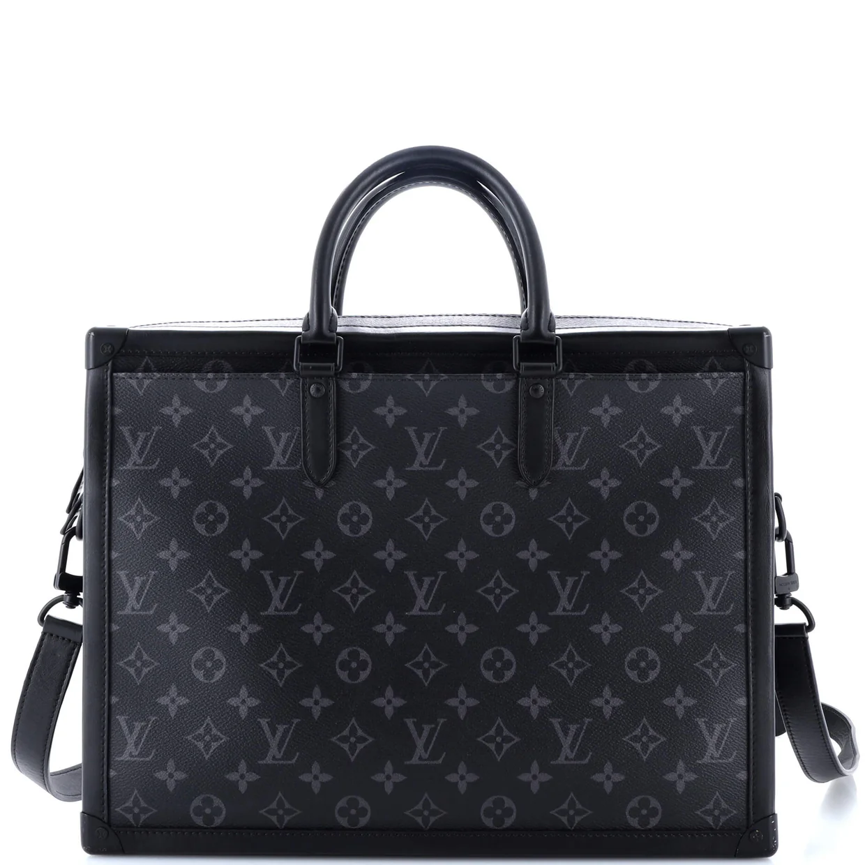 Soft Trunk Briefcase Monogram Eclipse Canvas - Deep Luxury