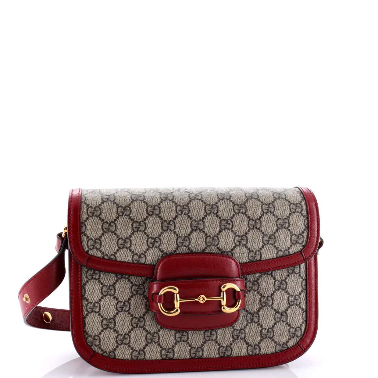 Horsebit 1955 Shoulder Bag GG Coated Canvas Small - Deep Luxury