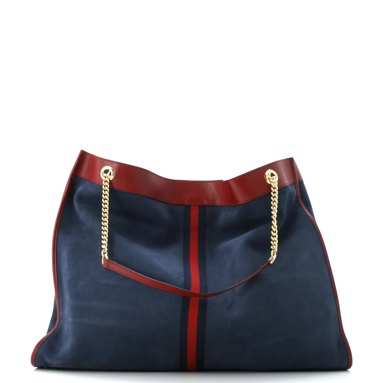 Rajah Chain Tote Suede XL - Deep Luxury