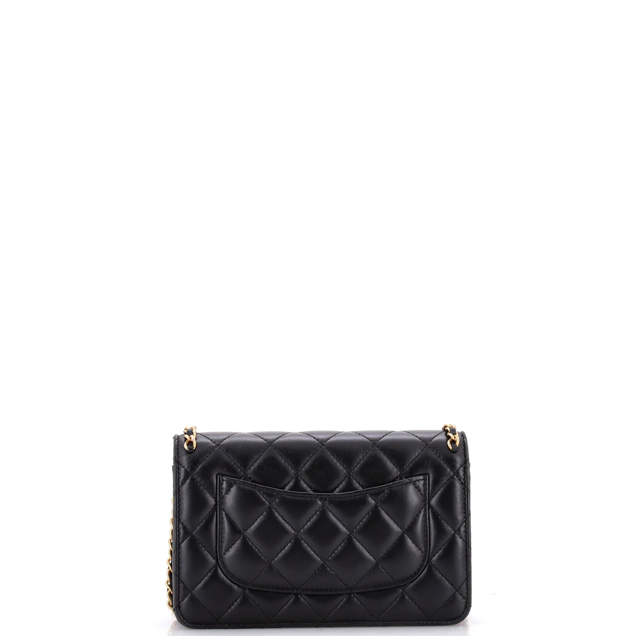 Chain Around Wallet on Chain Quilted Lambskin - Deep Luxury