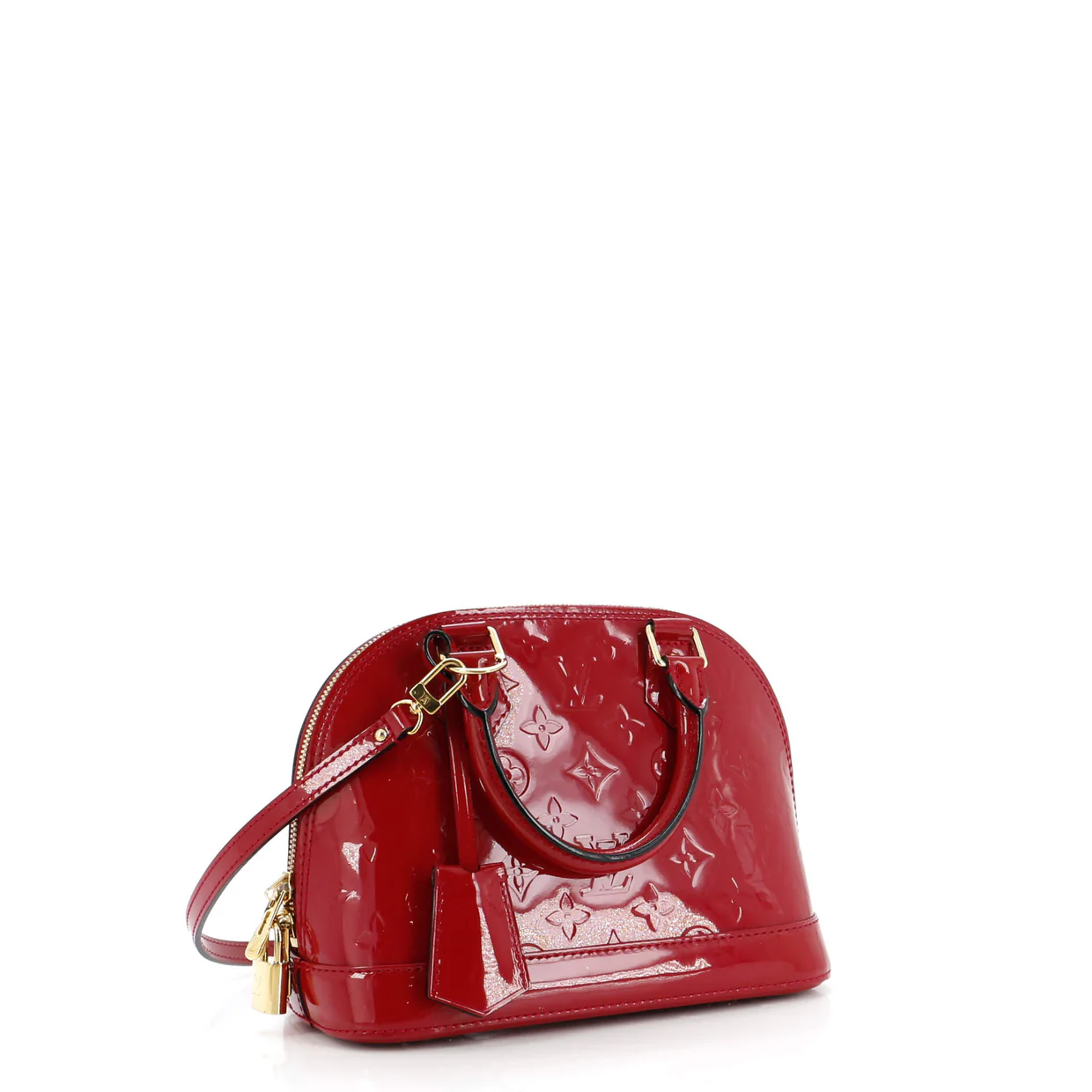 Alma Handbag Monogram Vernis BB - Deep Luxury
