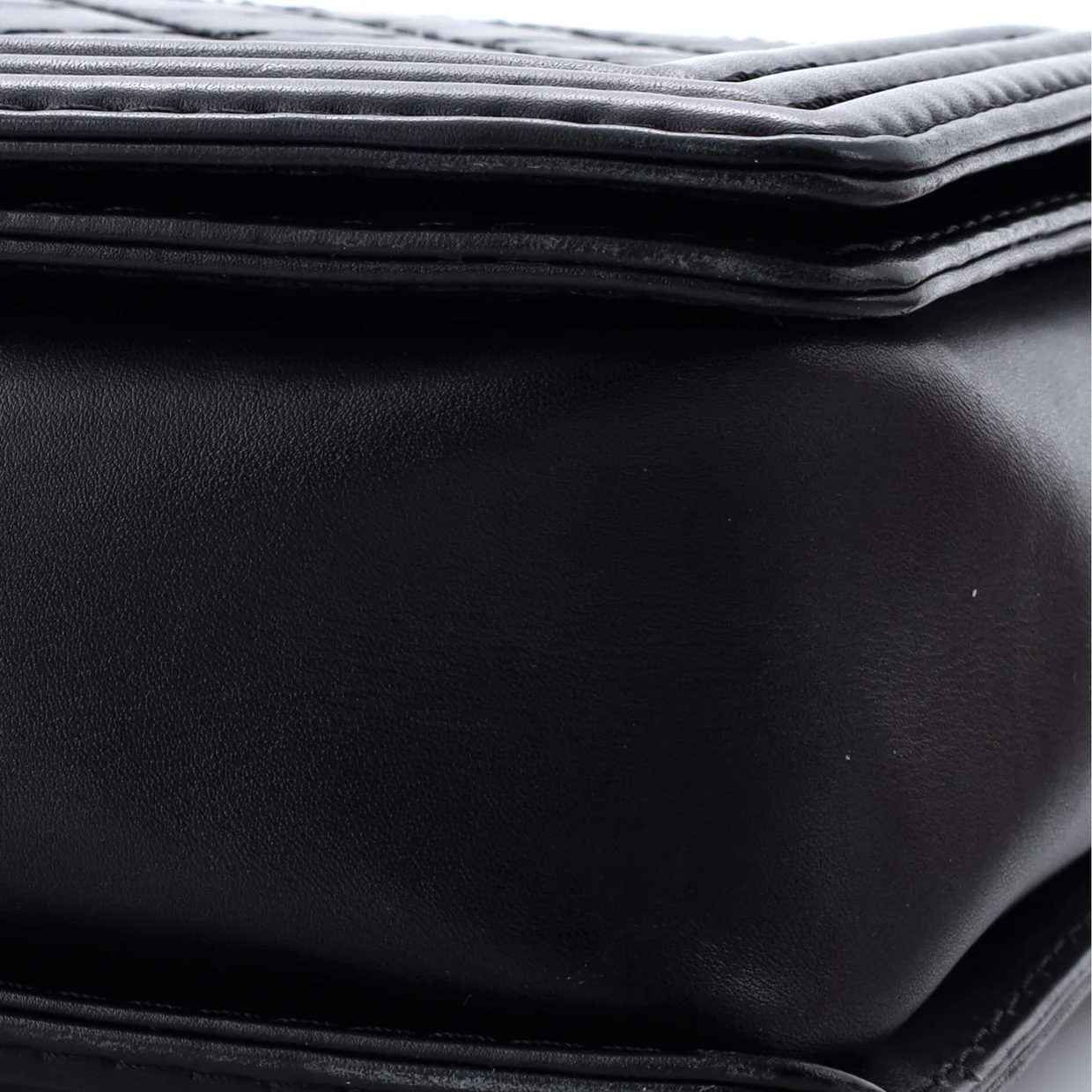 Stitch Boy Flap Bag Quilted Calfskin Large - Deep Luxury